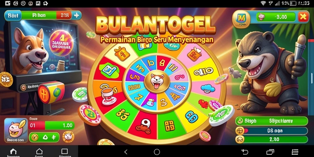 Tampilan gameplay seru dari BULANTOGEL yang menampilkan interaksi pemain.