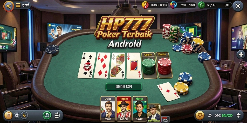 Gameplay Poker yang mendebarkan di HP777.