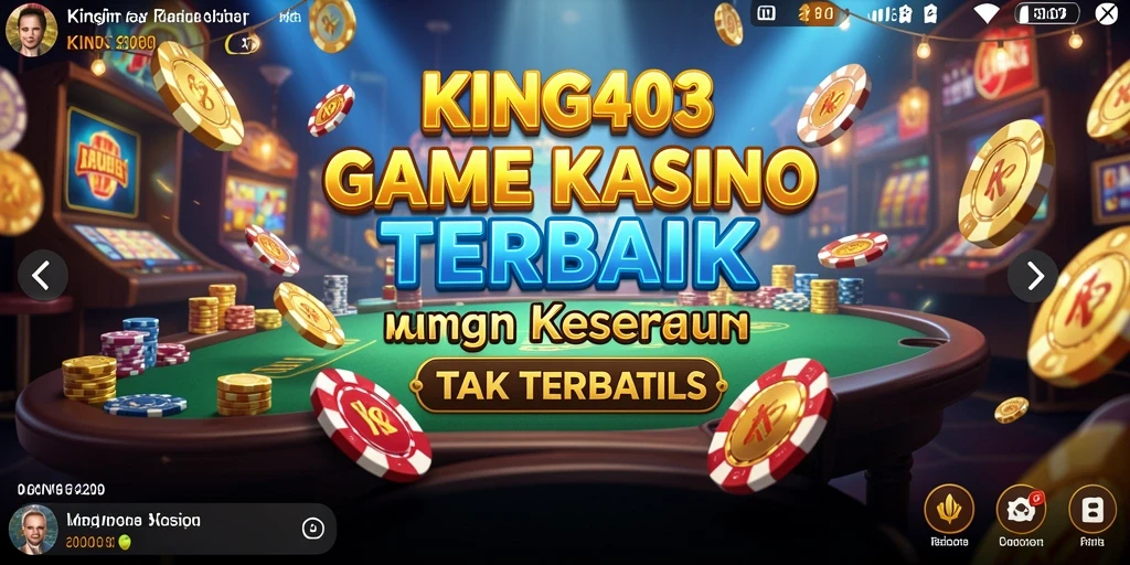 Tampilan gameplay seru di KING403 dengan berbagai permainan kasino.