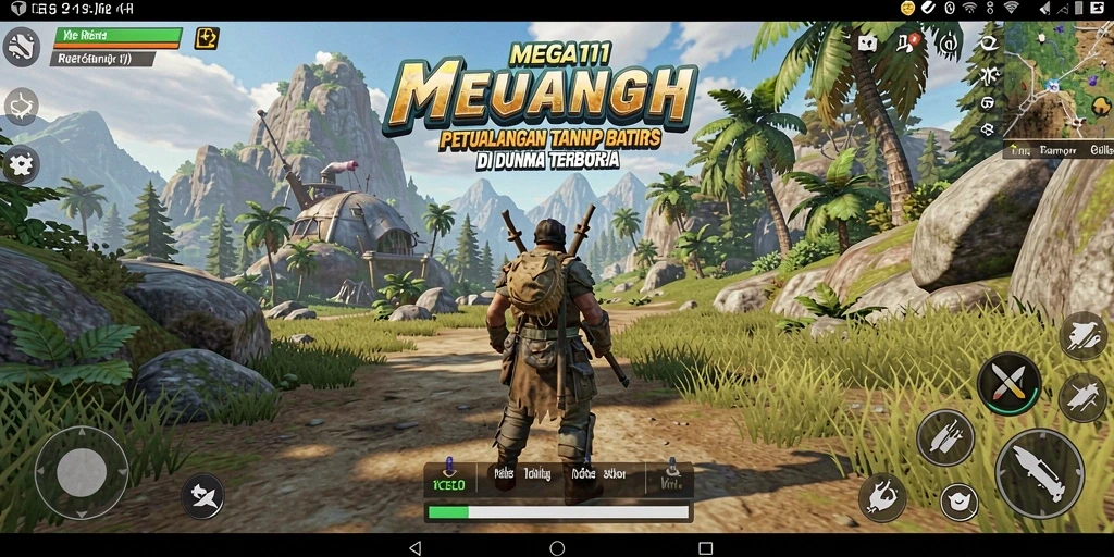 Gameplay seru dalam dunia terbuka MEGA111 yang menantang.