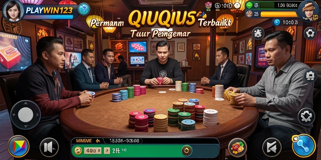 Tampilan gameplay dinamis dari PLAYWIN123 di QiuQiu.