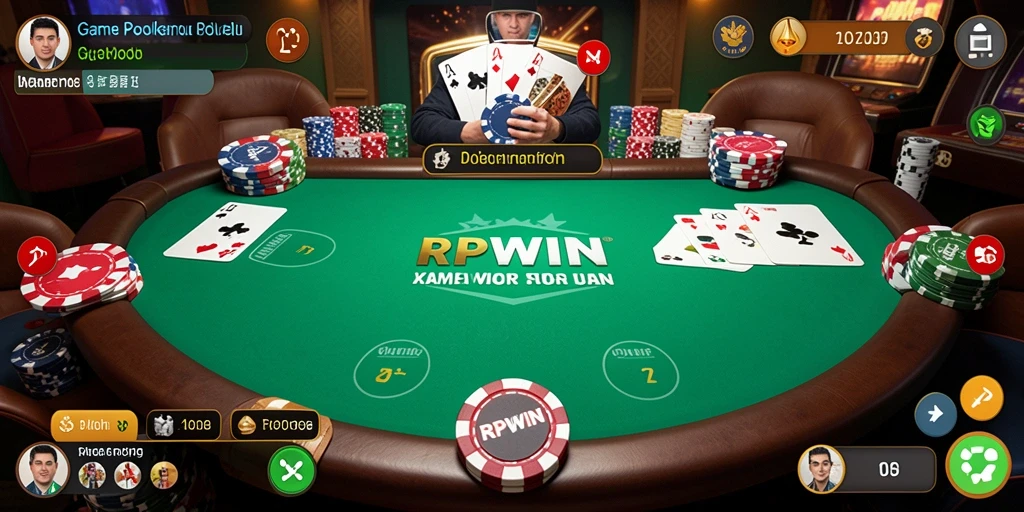 Tampilan gameplay poker yang seru di RPWIN.