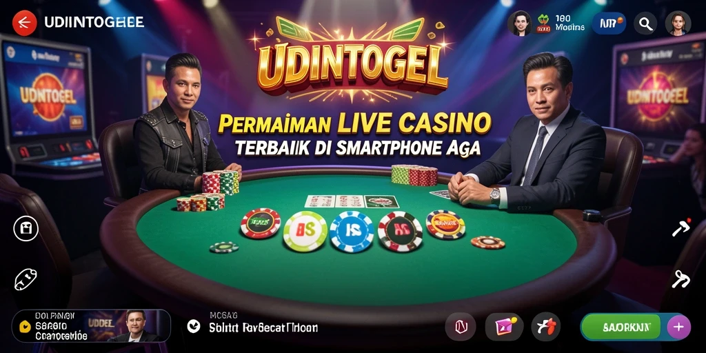 Tampilan permainan Live Casino yang mendebarkan dan interaktif.