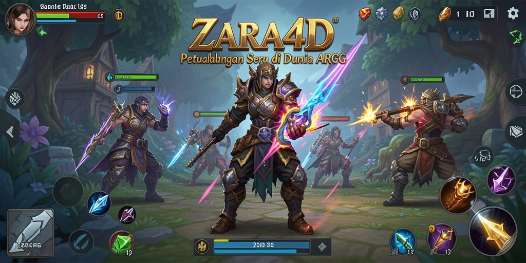 Tampilan gameplay seru di dunia fantasi ZARA4D.